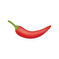 Red Chilli Illustration On White Background vector