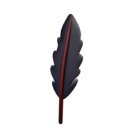 feather 3d rendering icon illustration png