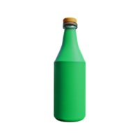 fles 3d renderen icoon illustratie png