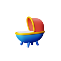 baby douche 3d renderen icoon illustratie png