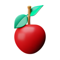 cherry 3d rendering icon illustration png