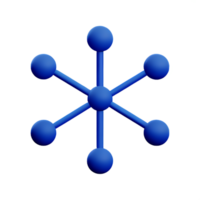 Netzwerk 3d Rendern Symbol Illustration png