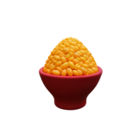 arroz 3d representación icono ilustración png