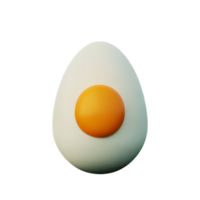 ägg 3d tolkning ikon illustration png