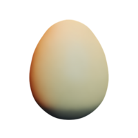 huevo 3d representación icono ilustración png