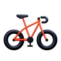cykel 3d tolkning ikon illustration png