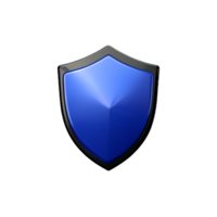 shield 3d rendering icon illustration png