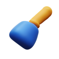 paint brush 3d rendering icon illustration png