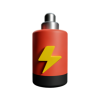 battery 3d rendering icon illustration png