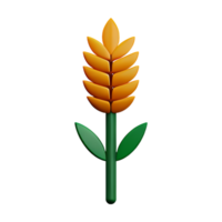 wheat 3d rendering icon illustration png