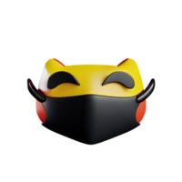 mask 3d rendering icon illustration png