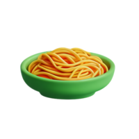 pasta 3d rendering icon illustration png