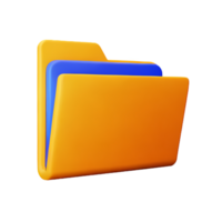 folder 3d rendering icon illustration png