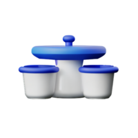 Koken 3d renderen icoon illustratie png