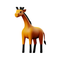 Giraffe 3d Rendern Symbol Illustration png