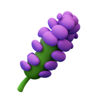 lavender 3d rendering icon illustration png