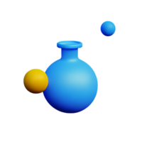 chimie 3d le rendu icône illustration png