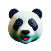 panda 3d rendering icon illustration png