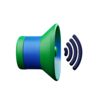 speaker 3d rendering icon illustration png