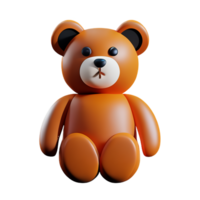 Urso de pelúcia Urso 3d Renderização ícone ilustração png