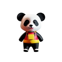 panda 3d interpretazione icona illustrazione png