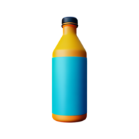 Flasche 3d Rendern Symbol Illustration png