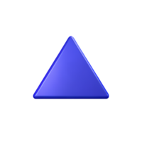 Triangle 3d le rendu icône illustration png