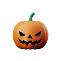 pumpkin  3d rendering icon illustration png