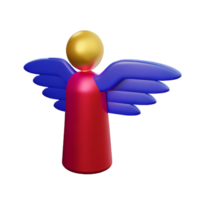 anjo 3d Renderização ícone ilustração png