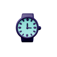 reloj 3d representación icono ilustración png