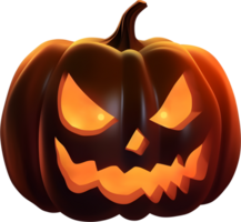 Víspera de Todos los Santos calabaza jack-o-lantern, ai generado png