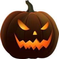 Pumpalykta halloween pumpa, ai genererad png