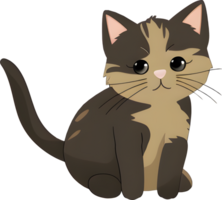 fofa gatinho gato desenho animado, png Arquivo não fundo, ai gerado