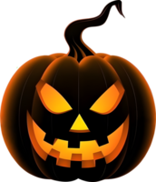 Víspera de Todos los Santos calabaza jack-o-lantern, ai generado png