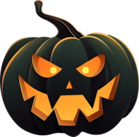 Jack-o-lantern Víspera de Todos los Santos calabaza decoración, ai generado png