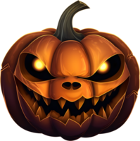 Víspera de Todos los Santos calabaza jack-o-lantern, ai generado png