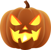 halloween pompoen jack-o-lantern, ai gegenereerd png