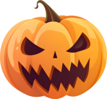 halloween pompoen jack-o-lantern, ai gegenereerd png