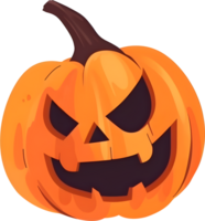 Halloween pumpkin Jack-o-lantern, PNG file no background, AI generated