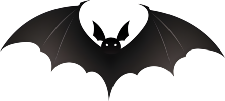 Halloween bat silhouette, PNG file no background, AI generated