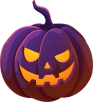 Halloween pumpkin Jack-o-lantern, PNG file no background, AI generated