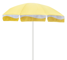 Yellow beach umbrella png