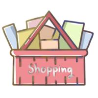 Shopping basket illustration png