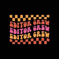 EDITOR CREW groovy vector