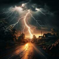 lightning view illustration photo