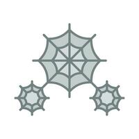 araña web vector eps icono, halloween, aislado en blanco antecedentes.