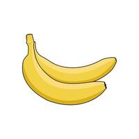 Banana vector smooth color with gradation