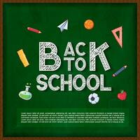 Back to school social media post template design vector