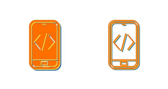 icono de vector de codificación