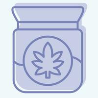 Icon CBD Guideline. related to Cannabis symbol. two tone style. simple design editable. simple illustration vector